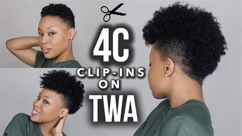 4c Tapered Frohawk Transformation How To Install Clip Ins On Short