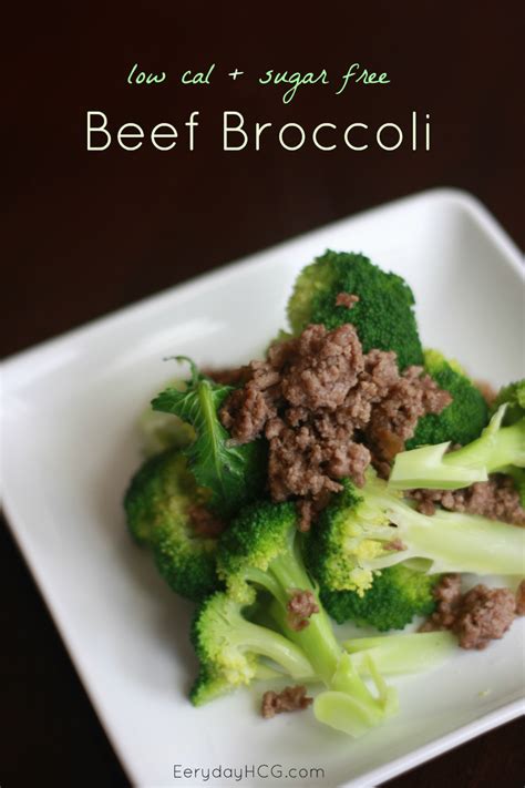 Remove the cover, top with the breadcrumb mixture and bake until the casserole is hot all the way through, the sauce is bubbling and the vegetables are tender, 28 to 35 minutes. Beef Broccoli (HCG P2, Low Cal, Sugar Free) | Everyday HCG