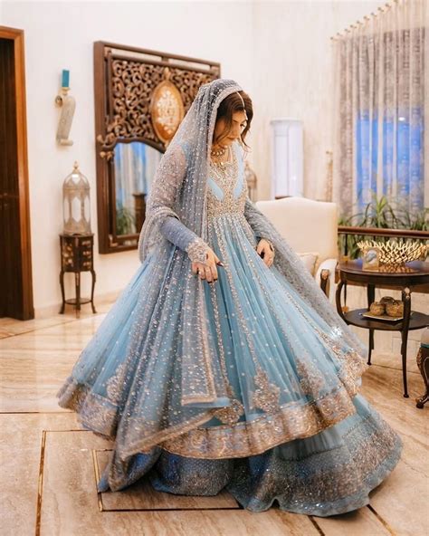 Powder Blue Lehengas Thatll Make You Hit The Save Button Pakistani