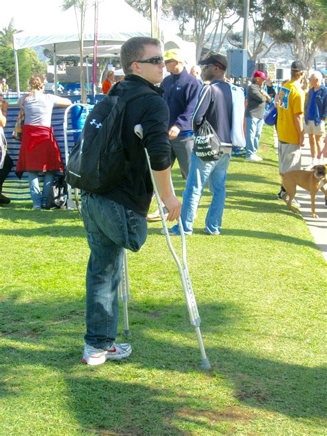 Fabulous Crutching Above Knee Amputee Men — Matt — Still