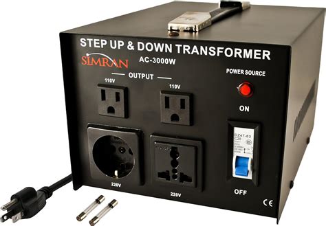 Simran Ac 3000 Step Updown Voltage Converter Transformer 110v220v 3000 Watt Amazonca Tools