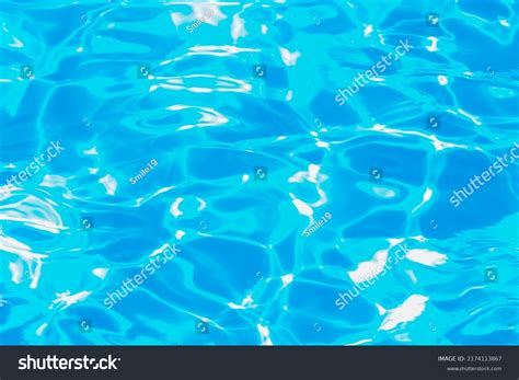 Swimming Pool Water Surface Sparkling Light Stock Photo 2174113867