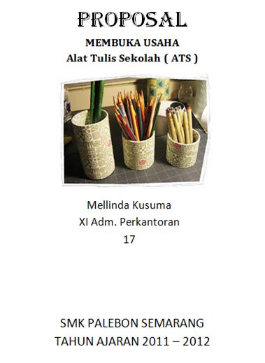 Contoh Cover Proposal Usaha Makanan Contoh Cover Proposal Usaha Makanan