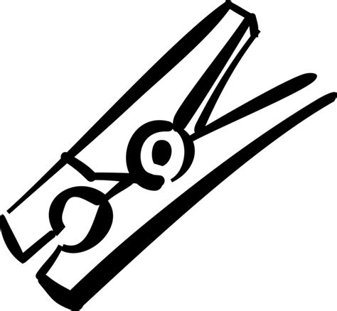 Free Clothespin Clipart Black And White Download Free Clothespin