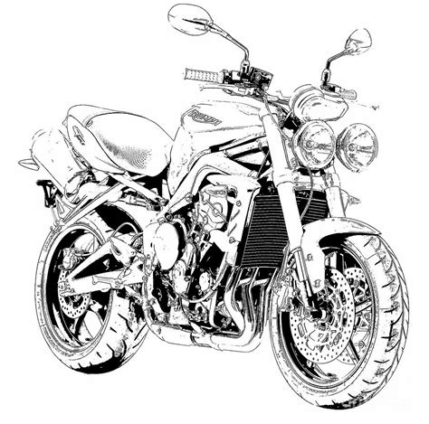 Motorcycle Outline Drawing At Getdrawings Free Download