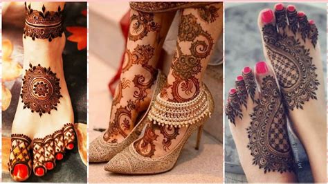Stylish Foot Mehndi Design For Eid In 2020 Feet Henna Youtube