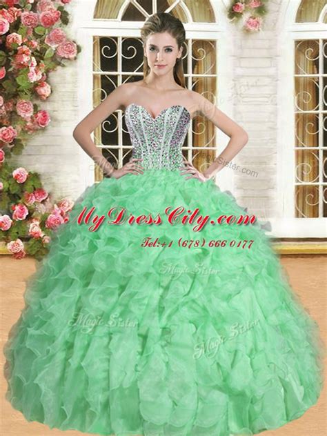 Charming Floor Length Lace Up 15th Birthday Dress For Military Ball And