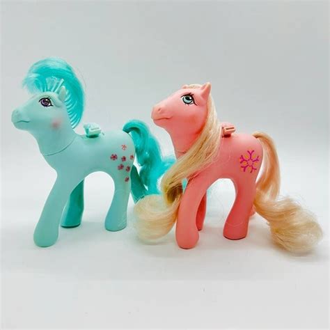 Vintage My Little Pony G1 Peach Blossom And Honeysuckle 1986 Flutter