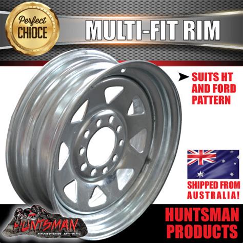 14 Galvanised Rim 6 Stud Multi Fit Huntsmanproducts