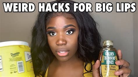 Weird Hacks For Big Lips Youtube