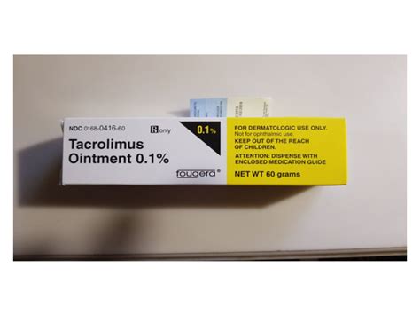 Tacrolimus Ointment 01 60 G Fougera Rx Ingredients And Reviews