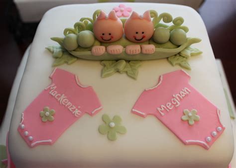 Baby Shower Cakes Twin Girls Twin Baby Shower Cake Cake By
