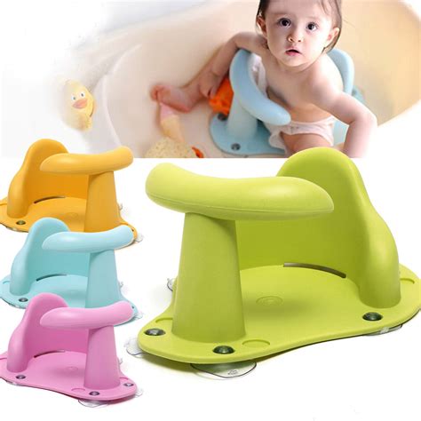 The right tub or bath seat can be a boost to your confidence as you handle your wiggling and wet little one. 4 colors baby bathtub ring seat infant children shower ...