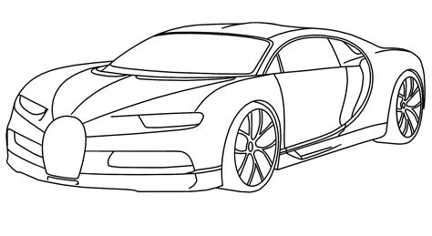 Chiron Bugatti Car Coloring Pages Coloring Pages