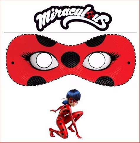 Découvrez de beaux coloriages de miraculous : 10 Mascara Miraculous Ladybug Cat Noir - R$ 9,99 em ...