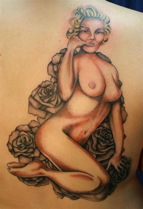 Marilyn Monroe Pin Up Headless Hands Custom Tattoos