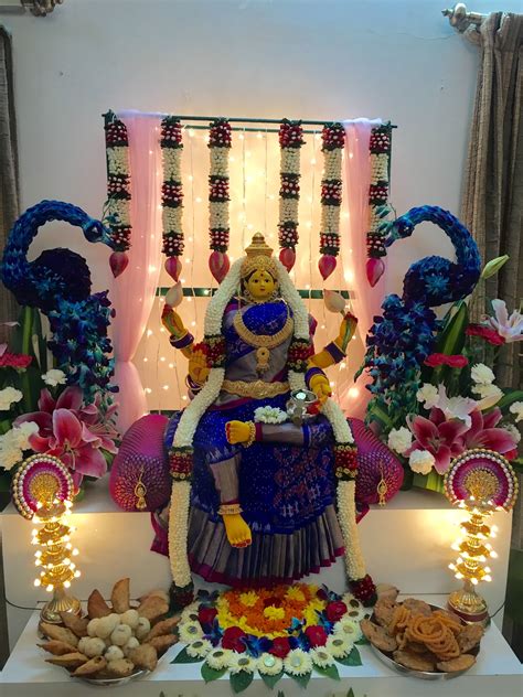 Pooja Decor Goddess Decor Festival Decorations Diy Diwali Decorations