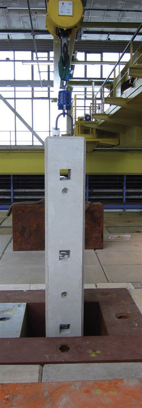 The Hooks Lift And Lower A Concrete Beam Used For Radiation Tests At The Franco Swiss Site