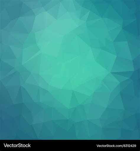 Abstract Teal Geometric Triangle Background Vector Image