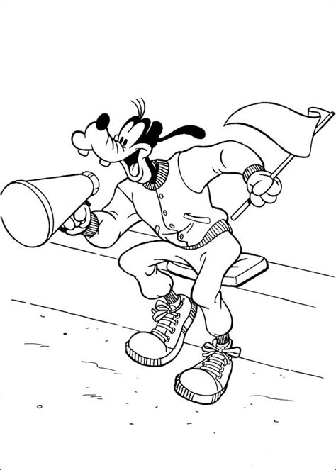 Kleurplaten Goofy 12