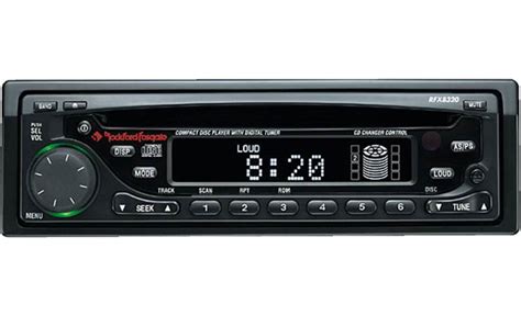 Rockford Fosgate Rfx8320 Cd Receiver With Cdmp3 Changer Controls At