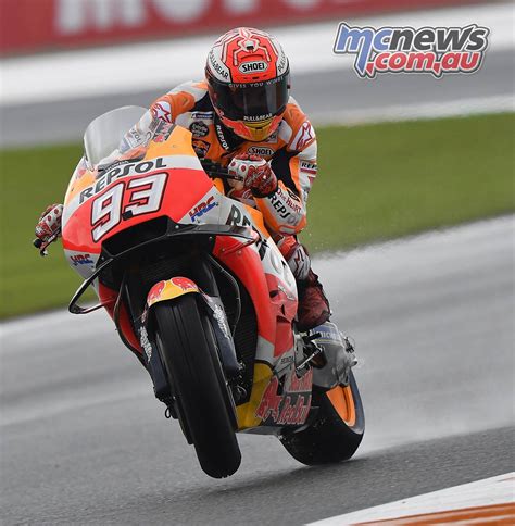 Marquez Tops A Wet Friday At Valencia Motogp Finale Motorcycle News