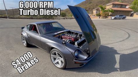 Turbo Diesel 2jz Datsun 240z Is Done Drives Incredible Crazy Torque