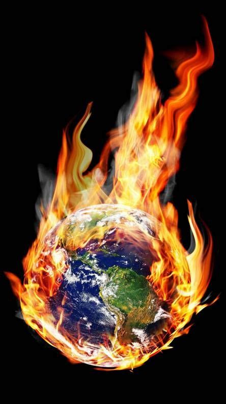 Burning Earth Earth On Fire Planets Art Earth Art