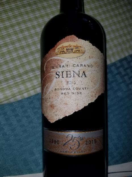 We did not find results for: 2015 Ferrari-Carano Siena, USA, California, Sonoma County - CellarTracker