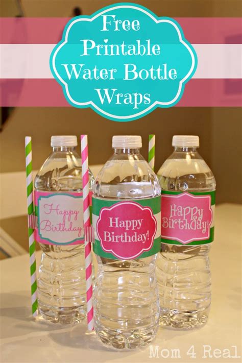 Free Printable 1st Birthday Water Bottle Labels