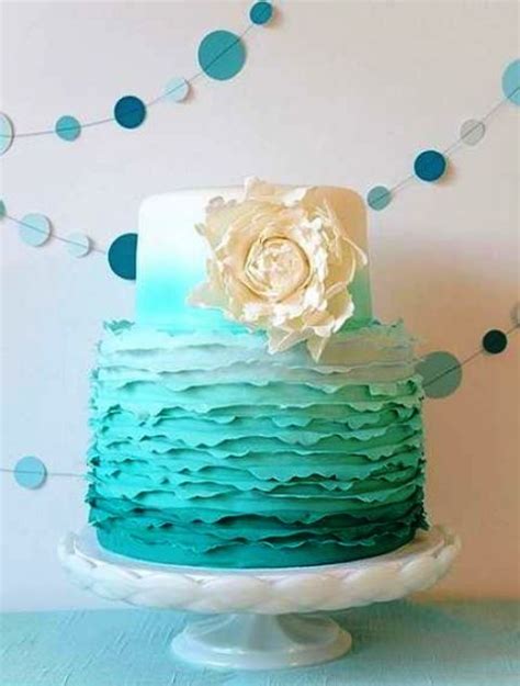 37 Elegant Tiffany Blue Wedding Cake Ideas Weddingomania