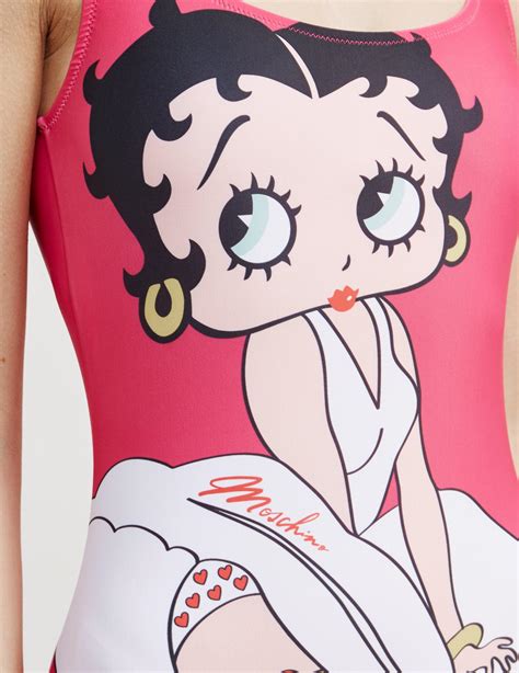 Moschino Betty Boop Swimsuit Pink Lyst