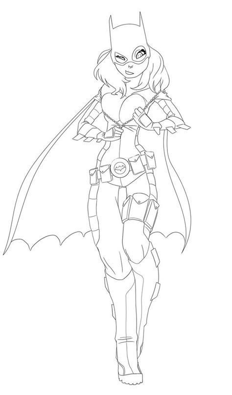 Batgirl Coloring Pages Pdf Coloringfolder The Best Porn Website