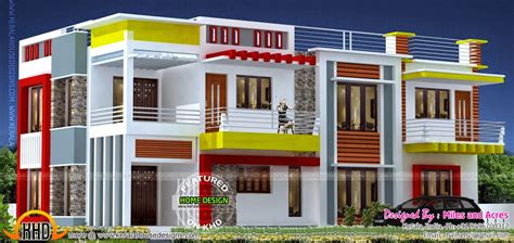 In flat roof house design, the construction of the upper floor can be easily taken up when the necessity of upper floor arises. Wide flat roof house with floor plan - Kerala home design ...
