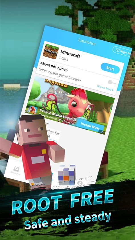 Pocket edition — it is an open world that consists of blocks, where the player can do anything: Launcher for Minecraft for Android - APK Download