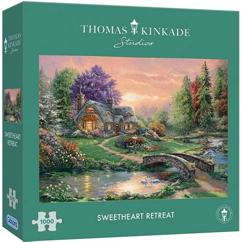 Gibsons Thomas Kinkade Sweetheart Retreat 1000 Piece Puzzle Jigsaw