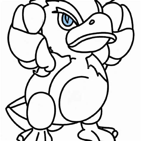 Desenhos De Pokémon Golduck Para Imprimir E Colorir