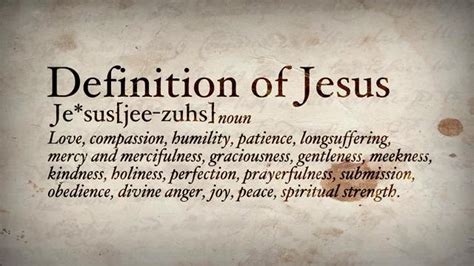 This is the glue that binds the universe of persons together. Definition of Jesus | Open Resources