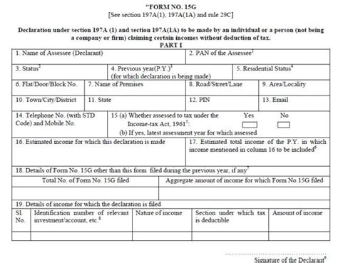 How To Fill Form 15g And 15h To Avoid Tds 2018 2019 Jaiib Caiib Mock