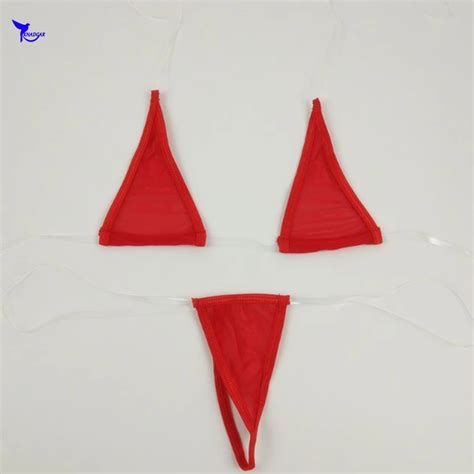 Sexy Sunbath Swimming Costume G String Micro Thong Bikini Triangle My