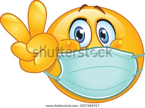 Emoji Emoticon Medical Mask Over Mouth Stock Vector Royalty Free