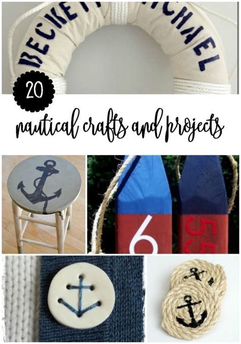 20 Nautical Crafts And Projects Nautical Crafts Diy Craft Projects