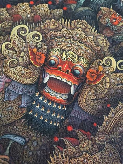 Ubud Bali Painting Traditional 355x275 Barong Dance Calonarang