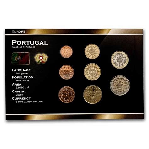 Buy 2002 Portugal 1 Cent 2 Euro 8 Coin Euro Set Bu Apmex