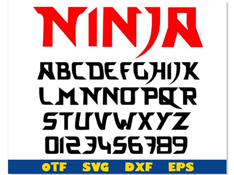 Ninjago Font Otf Ninjago Font Svg Boy Font Karate Font Sv Inspire