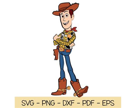 Woody Svg Layered Eps Png Files Woody Sheriff Clipart Etsy