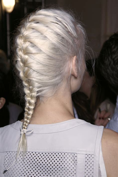 If your braid gets too long while braiding down your back, pull your hair over your. Here's How to French Braid Your Own Hair | StyleCaster