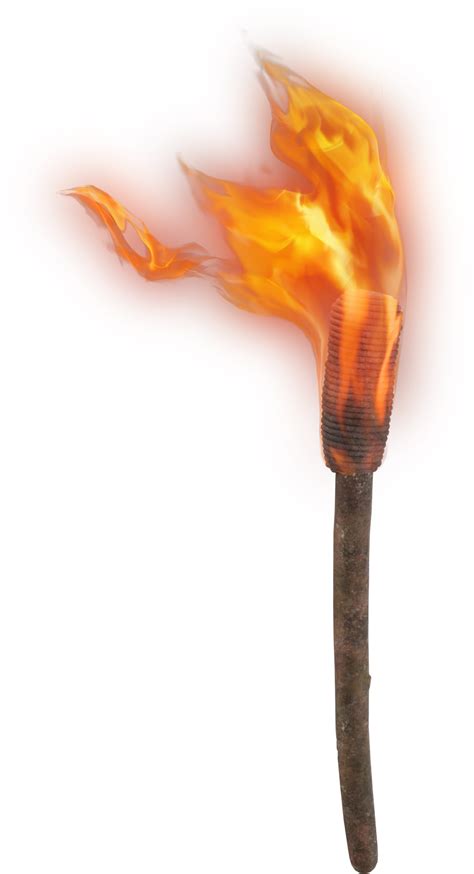 Svg Royalty Free Library Wooden Torch Clipart Fire Torch Png