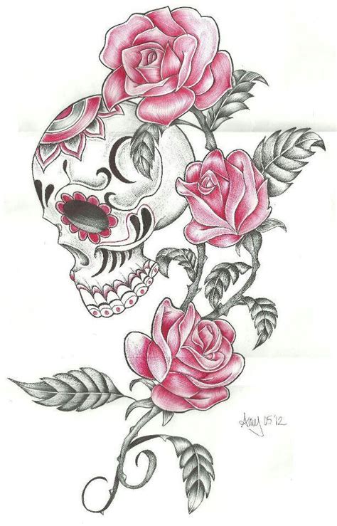 Sugar Skull Tattoos Pretty Skull Tattoos Girly Skull Tattoos