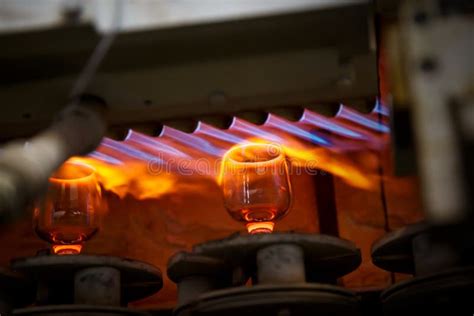 Glass Blowing Process Manufacture Of Glassware Stock Image Image Of Italy Closeup 103433383